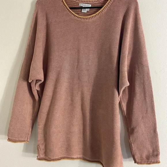 Carbon 2 Cobalt 100% Cotton Pullover Cable Knit Sweater Mens Size Medium - Picture 2 of 9